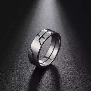 ANILLO SLASH PLATEADO