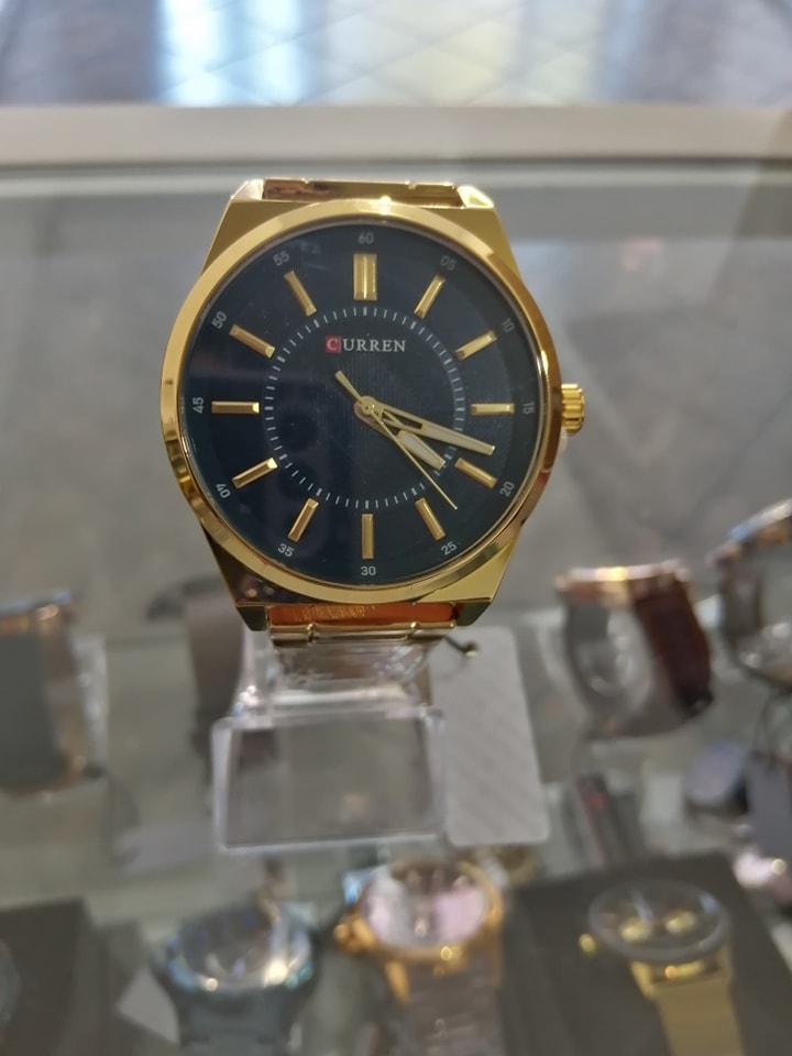RELOJ CURREN CITY DORADO