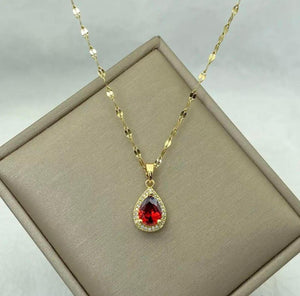 COLLAR GOTA RUBI