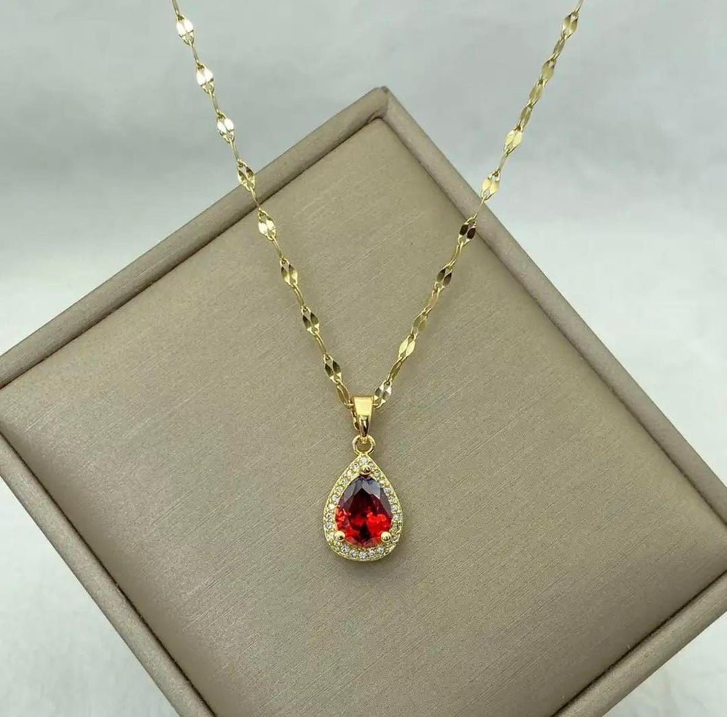 COLLAR GOTA RUBI