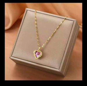 COLLAR CORAZON CAPULLO TORNASOL