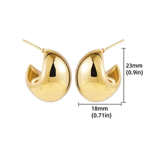 Aretes Drop Abiertos Chicos