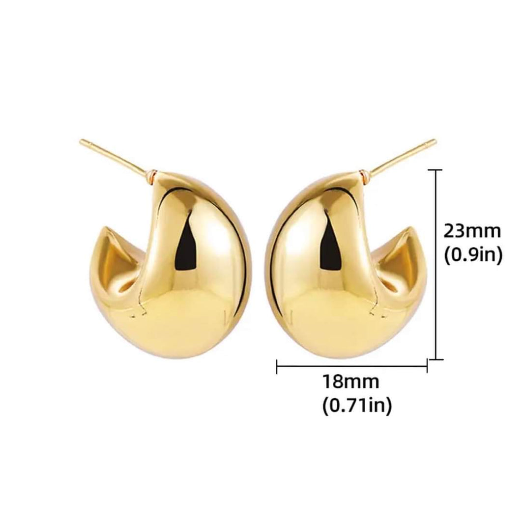 Aretes Drop Abiertos Chicos