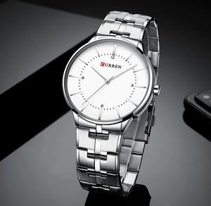RELOJ CURREN MOONSTONE PLATEADO HOMBRE