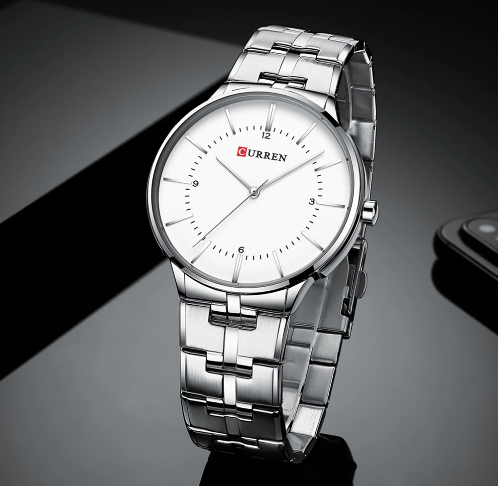 RELOJ CURREN MOONSTONE PLATEADO HOMBRE