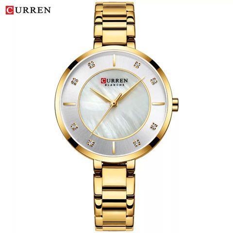 RELOJ CURREN MARBLING DORADO