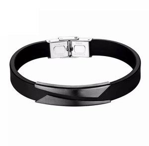 PULSERA PLACA PARTIDA NEGRA