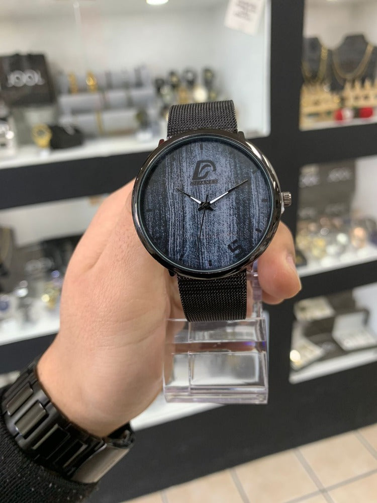 RELOJ DIJANES MALLA NEGRO