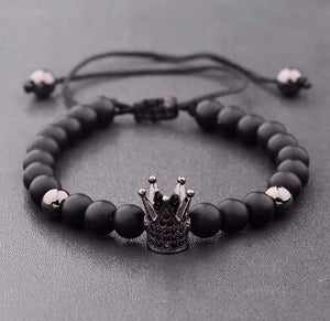 Pulsera con Corona Negra