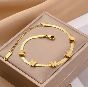 Pulsera Planchada Mariposa