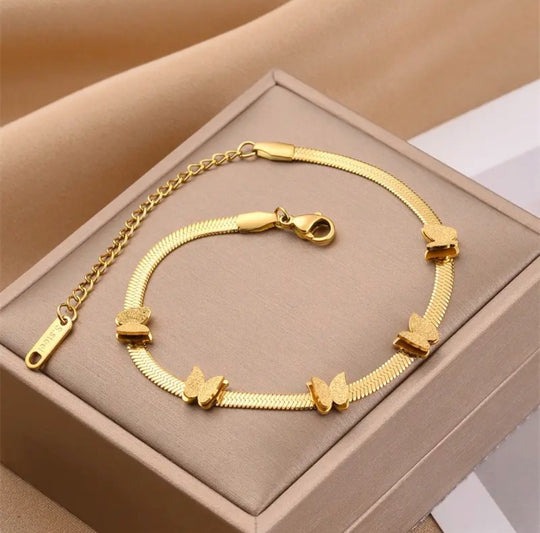 Pulsera Planchada Mariposa