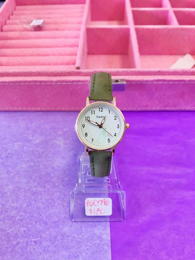 RELLOJ GAIETY NAT VERDE OLIVO