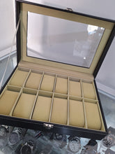 Cargar imagen en el visor de la galería, Estuche 12 espacios negro beige
