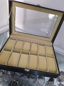 Estuche 12 espacios negro beige