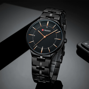RELOJ CURREN MOONSTONE NEGRO HOMBRE