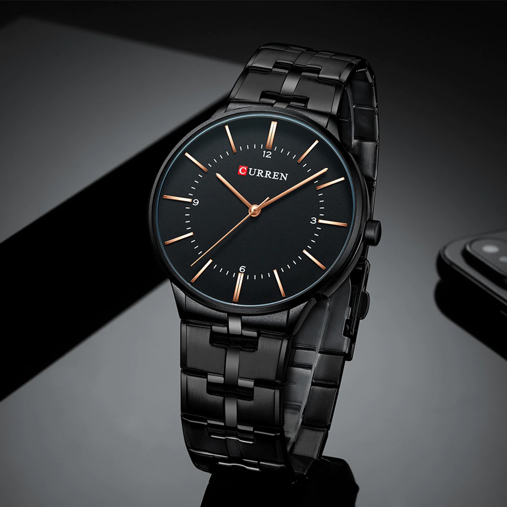RELOJ CURREN MOONSTONE NEGRO HOMBRE