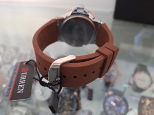 RELOJ CURREN ROMAN TIME CAFE