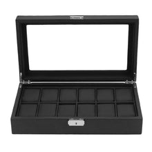 Cargar imagen en el visor de la galería, ESTUCHE 12 ESPACIOS NEGRO CARBONO
