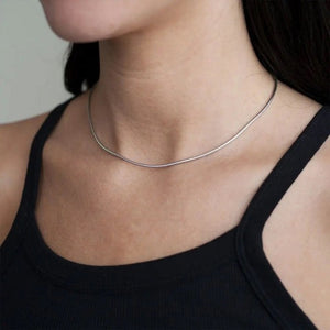 COLLAR COLA DE RATA 1MM PLATEADO
