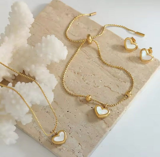 PULSERA CORAZON BLANCO