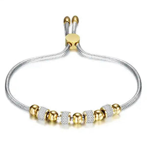 PULSERA PANDA BRILLOS SILVER