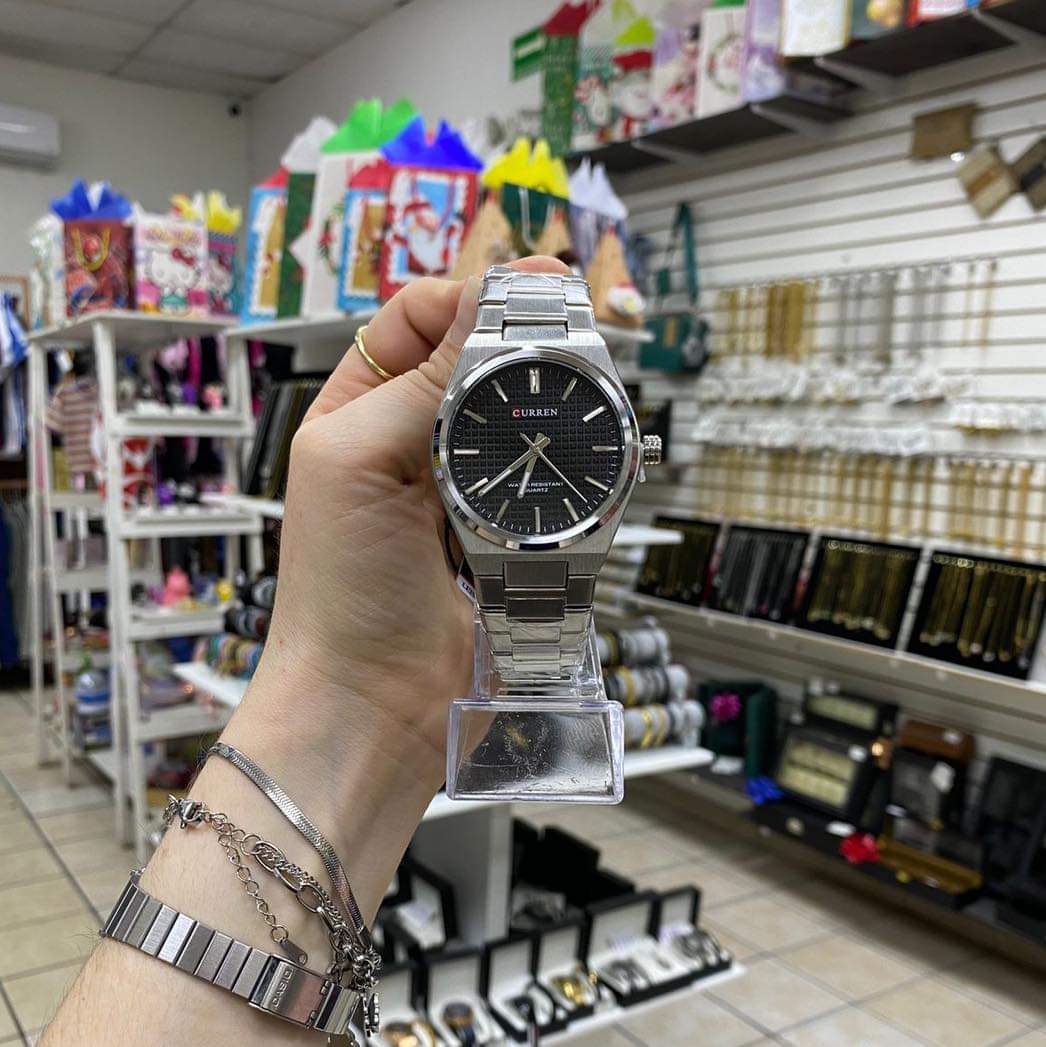 RELOJ CURREN KING PLATEADO