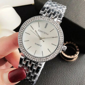 Reloj Contena Plateado