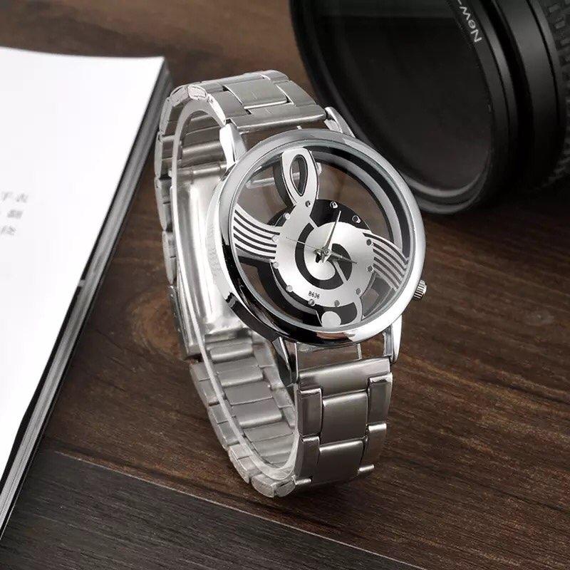 RELOJ NOTA MUSICAL METALICO