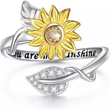 Cargar imagen en el visor de la galería, Anillo girasol acero inoxidable
