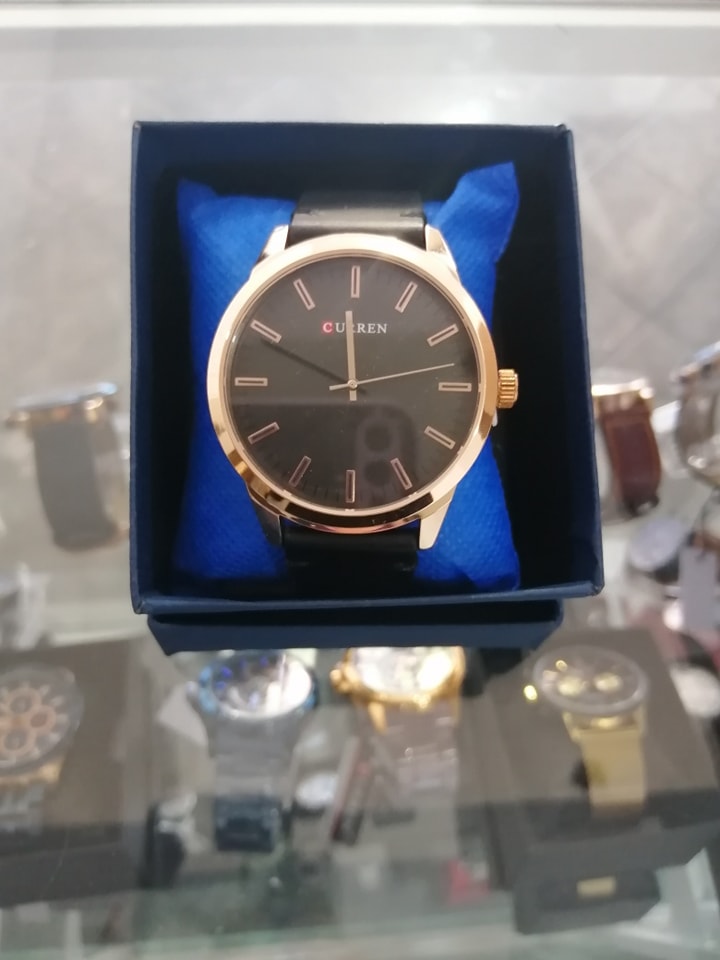 RELOJ CURREN MAT NEGRO