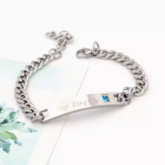 BRAZALETE KING PLATEADO