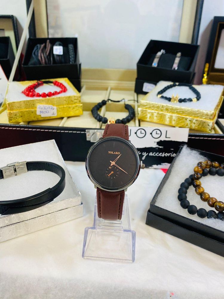 RELOJ YOLAKO PIEL CAFE
