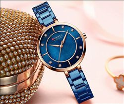 RELOJ CURREN MARBLING AZUL