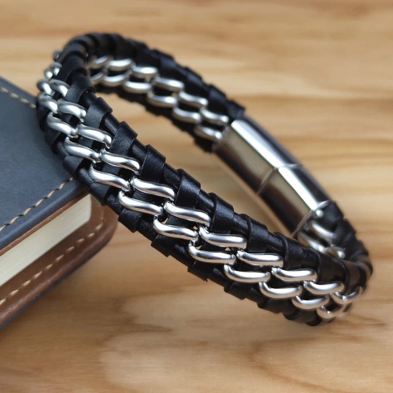 PULSERA TRAMA PLATEADA