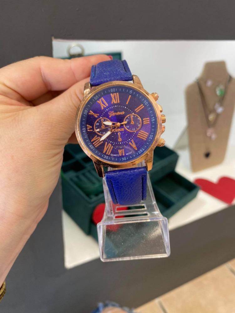 RELOJ ROMANOS AZUL REY