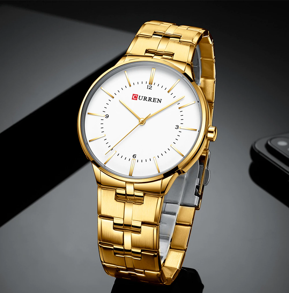 Reloj Curren Moonstone Dorado Cab