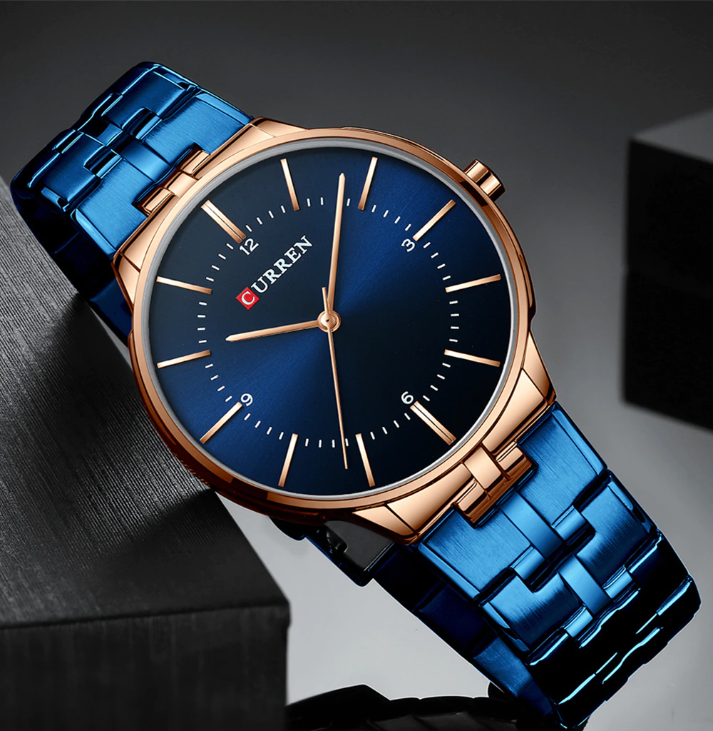 RELOJ CURREN MOONSTONE AZUL HOMBRE