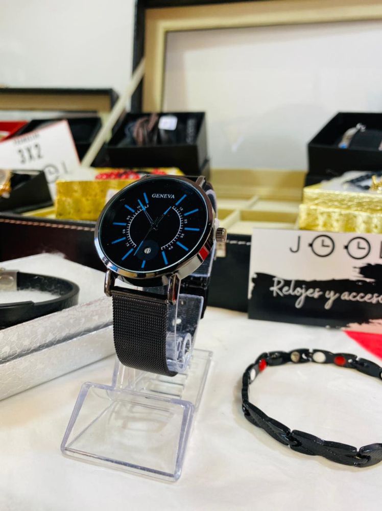 RELOJ GENEVA ORBIT AZUL