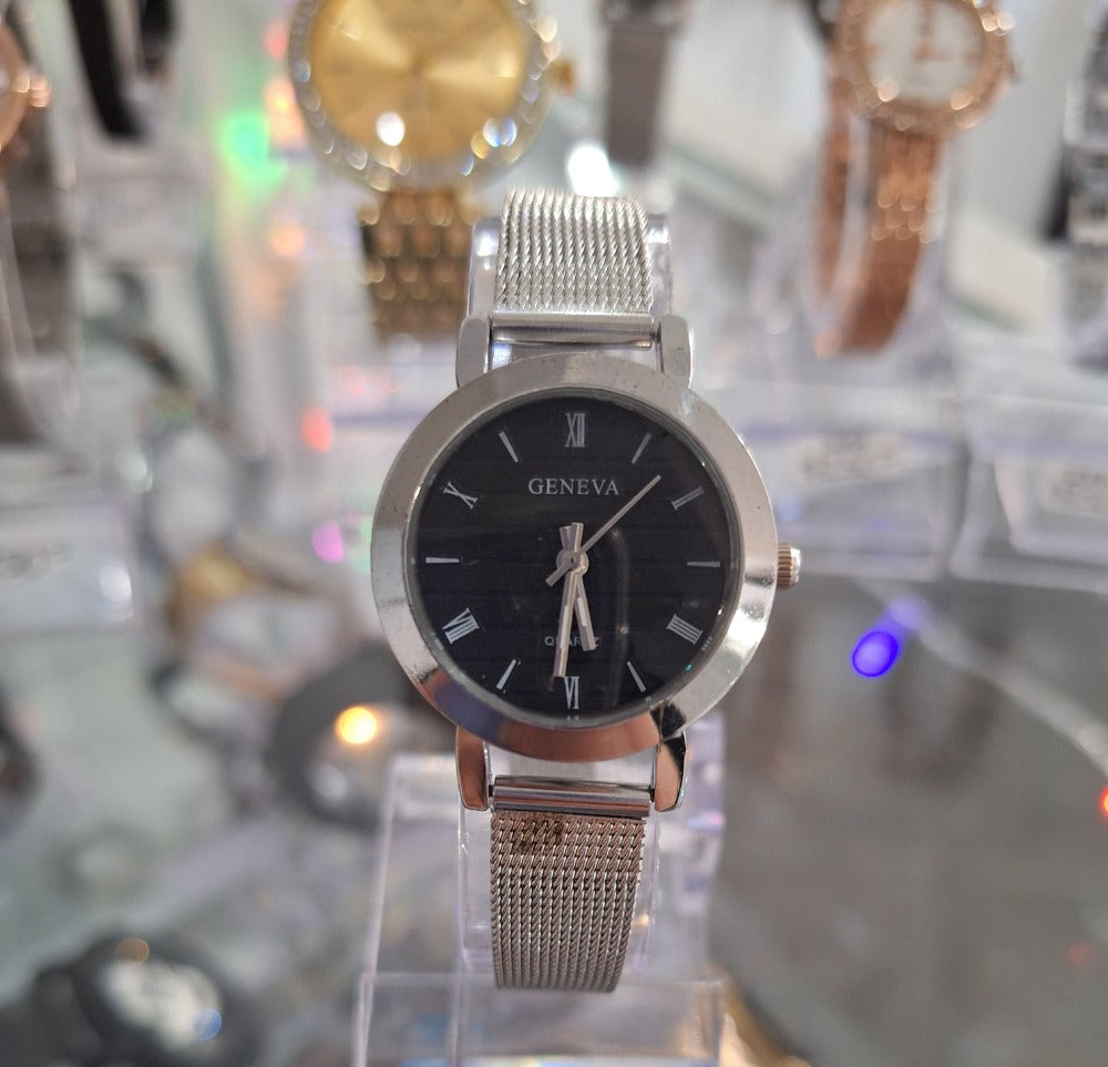 Reloj Geneva Míni Plateado