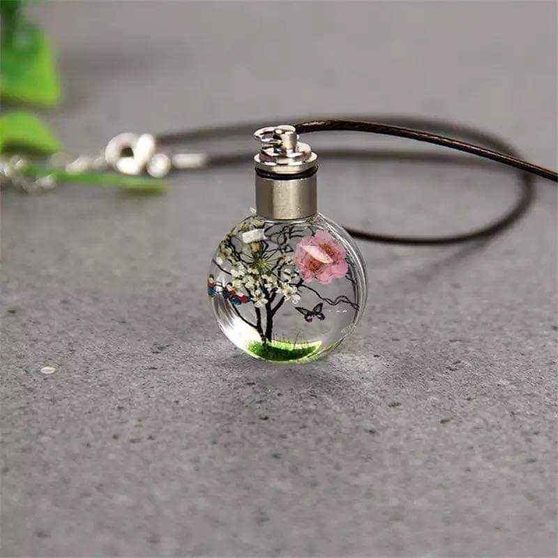 COLLAR ARBOL FRASCO BLANCO