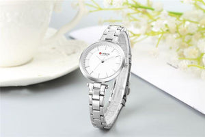 RELOJ CURREN MOONSTONE PLATEADO DAMA