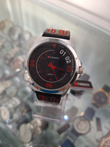 RELOJ CURREN FIRE NEGRO