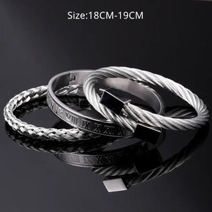 SET PULSERAS NATTY SILVER