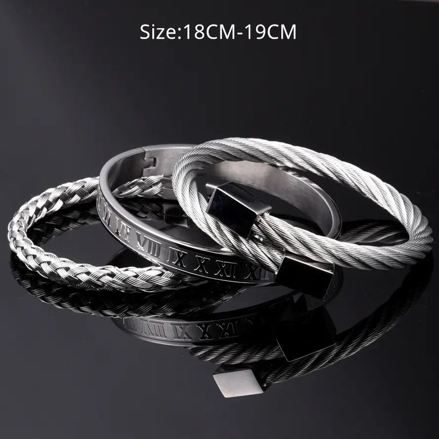 SET PULSERAS NATTY SILVER
