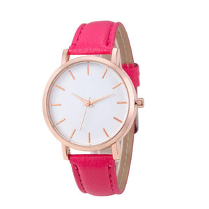 Reloj blanc rosa fucsia