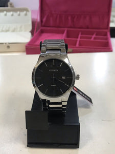 RELOJ CURREN CLASSIC PLATEADO F/NEGRO