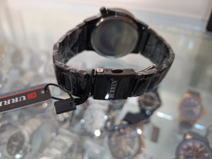 RELOJ CURREN BIG NEGRO BLANCO