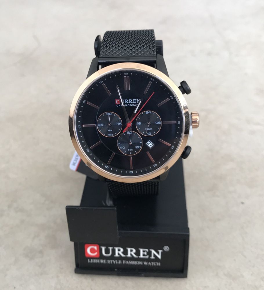 RELOJ CURREN RINGS NEGRO