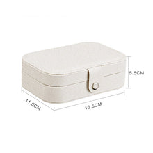 Cargar imagen en el visor de la galería, ESTUCHE JOYERO VIAJERO MINI BLANCO
