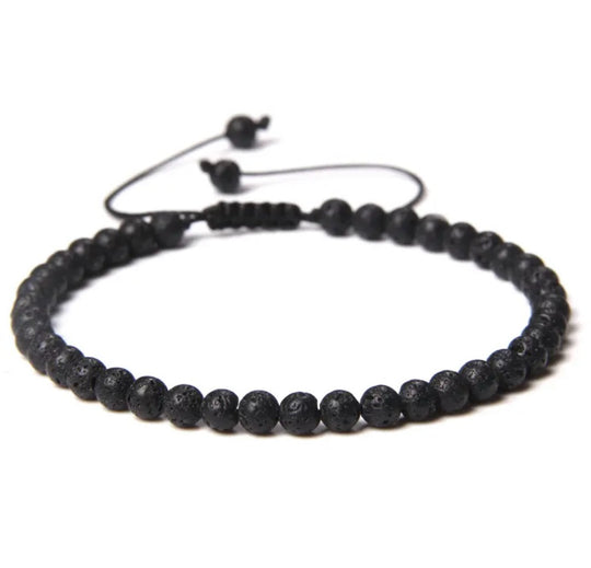 PULSERA PIEDRA VOLCANICA 4MM
